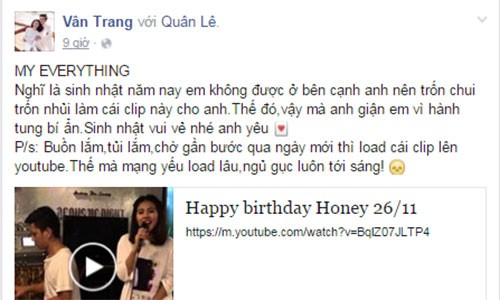 Van Trang hanh phuc hat mung sinh nhat chong sap cuoi